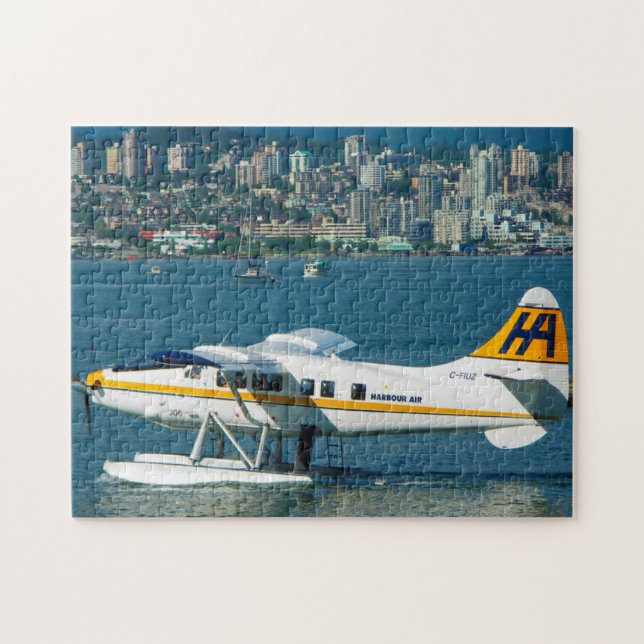 Puzzle Vancouver de hidroavión. (Horizontal)