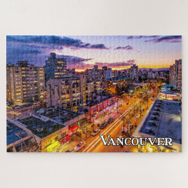 Puzzle Vancouver Skyline, Columbia Británica, Canadá (Horizontal)