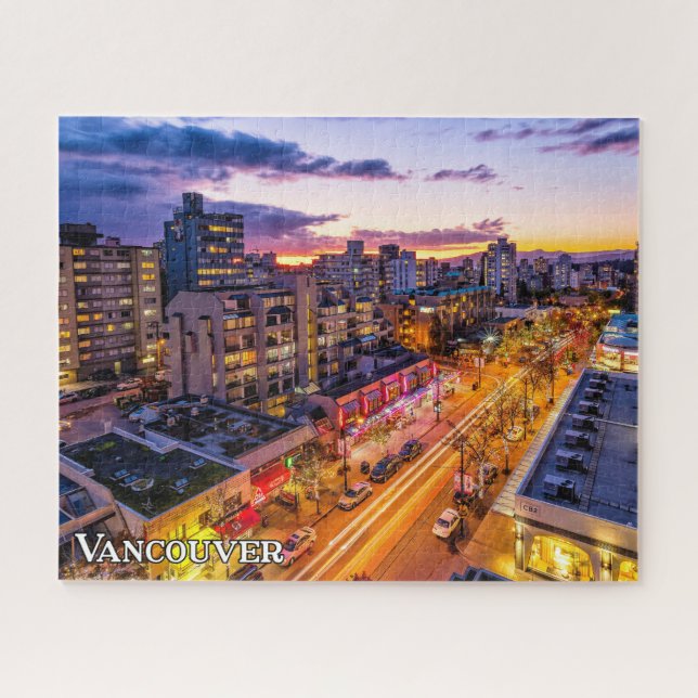 Puzzle Vancouver Skyline, Columbia Británica, Canadá (Horizontal)