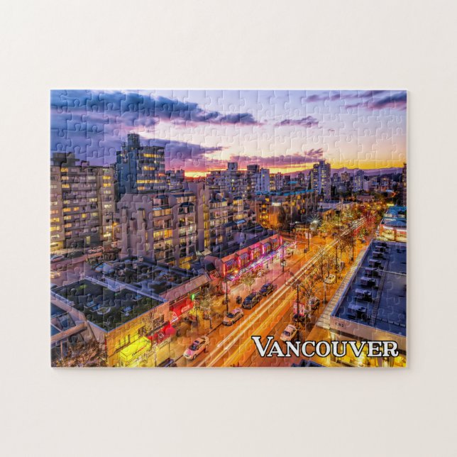 Puzzle Vancouver Skyline, Columbia Británica, Canadá (Horizontal)