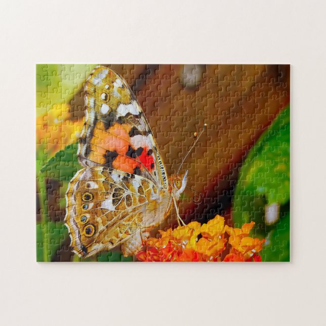 Puzzle Vanessa Cardui Butterfly. (Horizontal)