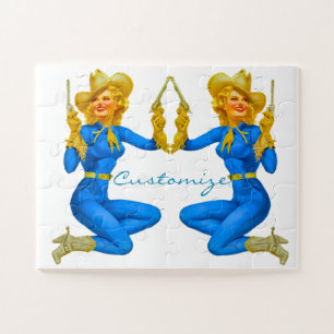 Puzzle Vaquera de Pin-up con Armas Thunder_Cove