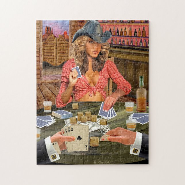 Puzzle Vaquera Jugadora (Vertical)