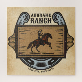 Puzzle Vaquero de lazo AGREGAR NOMBRE Familia Occidental 