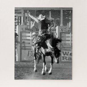 Puzzle Vaquero de Rodeo Caballo Salvaje 8 Segundos Para A