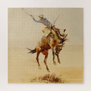 Puzzle Vaquero en un caballo desbocado #2 de Edward Borei