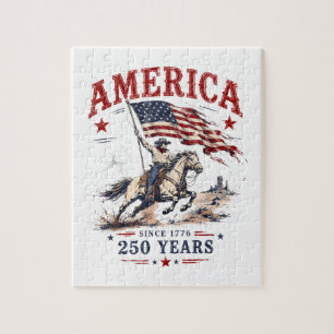 Puzzle Vaquero Patriótico 250 Años América 1776 2026