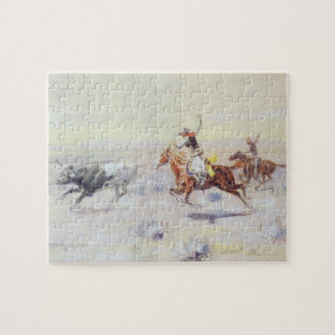 Puzzle Vaqueros del Triángulo del Bar por CM Russell