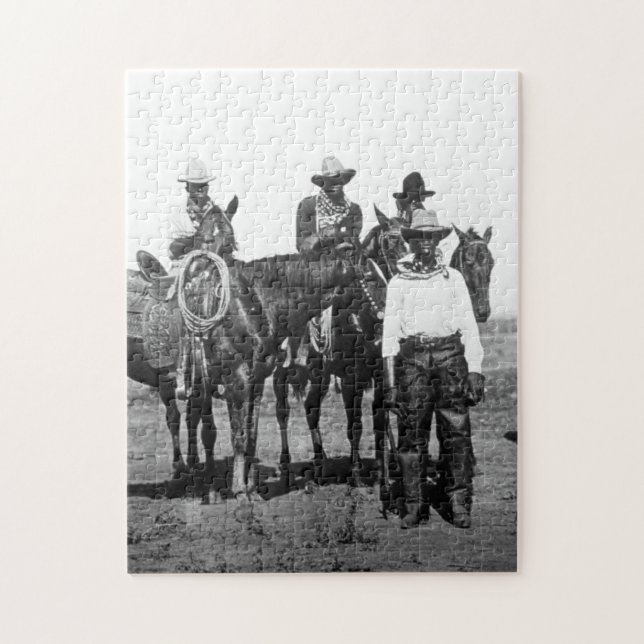 Puzzle Vaqueros Negros En Bonham Texas 1890 (Vertical)