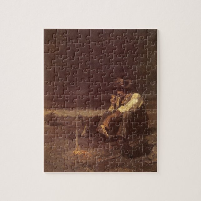 Puzzle Vaqueros occidentales vintage, pastor de llanuras  (Vertical)