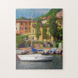 Puzzle Varenna, Italia sobre el lago Como