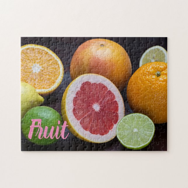 Puzzle Variación de naranja cítrico, cal, mandarina, (Horizontal)