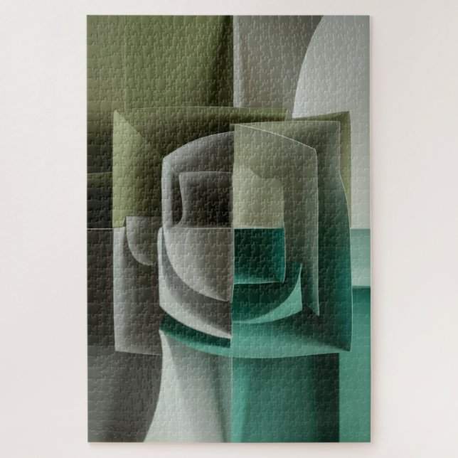 Puzzle Variaciones Verdes (Vertical)
