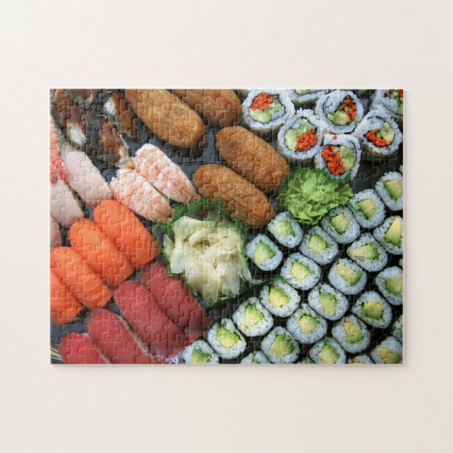 Puzzle Variedad de favoritos del sushi japonés (Horizontal)