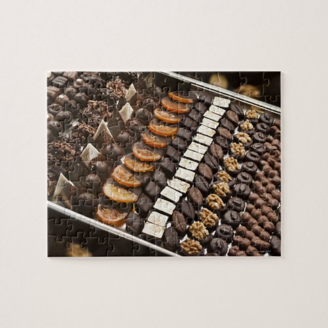 Puzzle Variedad de pralinas artesanales de chocolate (Horizontal)