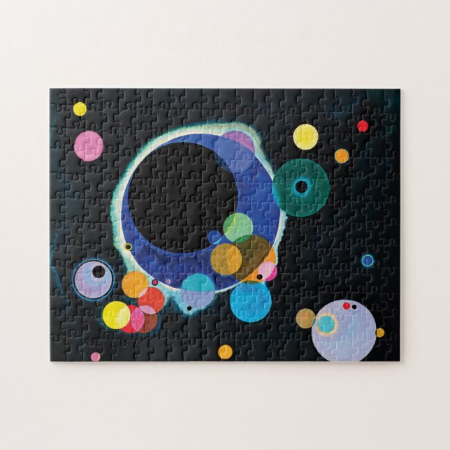 Puzzle Varios círculos de Wassily Kandinsky (Horizontal)