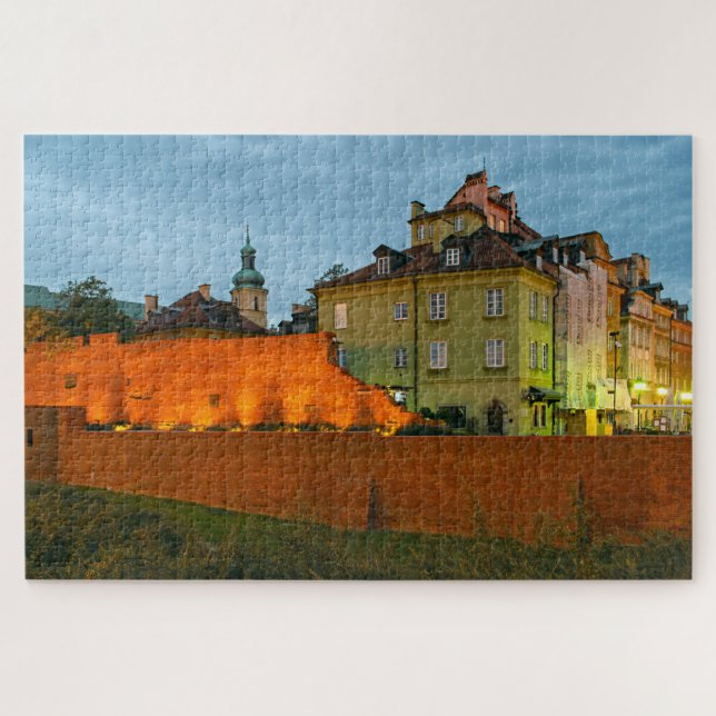 Puzzle Varsovia Polonia Paredes del casco antiguo (Horizontal)