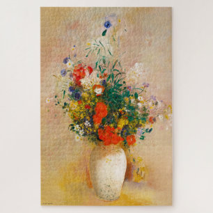 Puzzle Vasa de flores antiguas (1906) de Odilon Redon