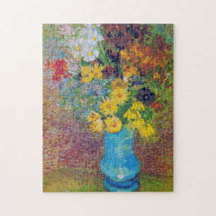 Puzzle Vase con Daisies y Anemones, Van Gogh