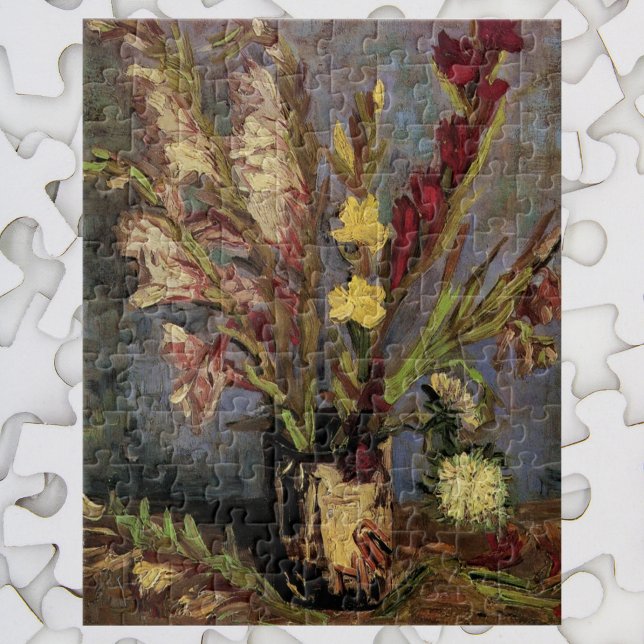 Puzzle Vase con Gladioli por Vincent van Gogh (Subido por el creador)