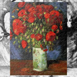 Puzzle Vase con los pipetas rojos de Vincent van Gogh<br><div class="desc">Vase con Red Poppies de Vincent van Gogh es un bello e inventivo post impresionismo de la vida floral naturaleza pintura. Un bonito ramo de flores rojas de amapola florecientes del jardín en un jarrón. Este El día de San Valentín dice que te amo con flores que durarán toda la...</div>