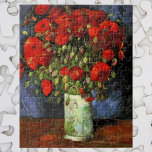 Puzzle Vase con los pipetas rojos de Vincent van Gogh<br><div class="desc">Vase con Red Poppies de Vincent van Gogh es un bello e inventivo post impresionismo de la vida floral naturaleza pintura. Un bonito ramo de flores rojas de amapola florecientes del jardín en un jarrón. Este El día de San Valentín dice que te amo con flores que durarán toda la...</div>