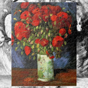 Puzzle Vase con los pipetas rojos de Vincent van Gogh