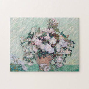 Puzzle Vase con rosas rosas rosas rosas, Van Gogh