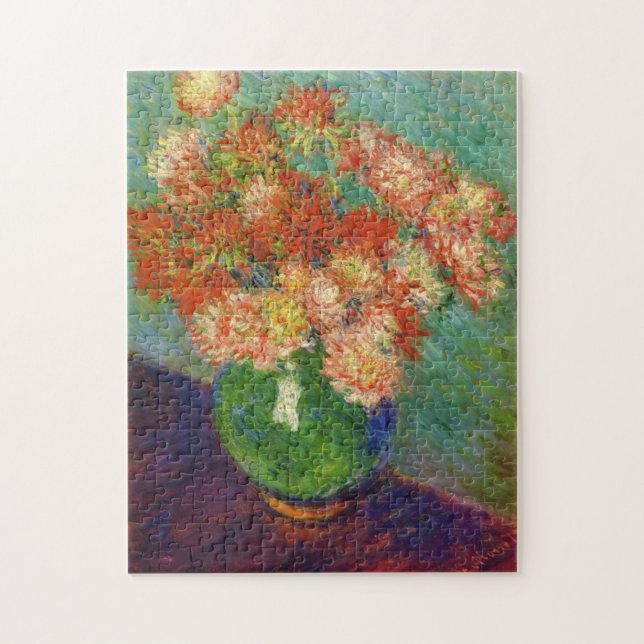 Puzzle Vase de crisantemos Monet Bella Artes (Vertical)