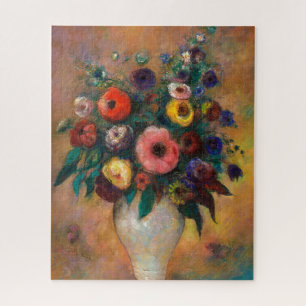 Puzzle Vase de flores, 1928 por Odilon Redon