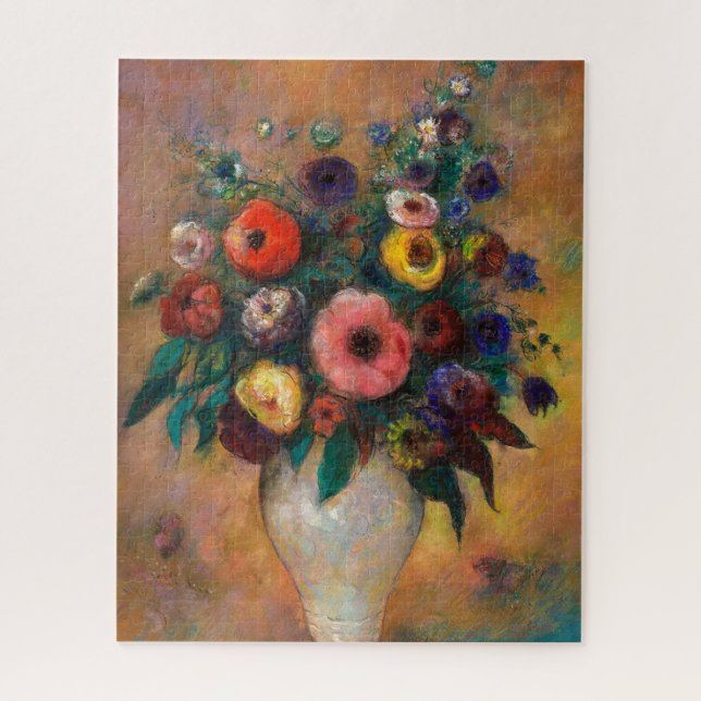 Puzzle Vase de flores, 1928 por Odilon Redon (Vertical)