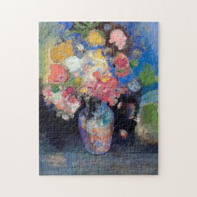 Puzzle Vase de flores, Redon (Vertical)