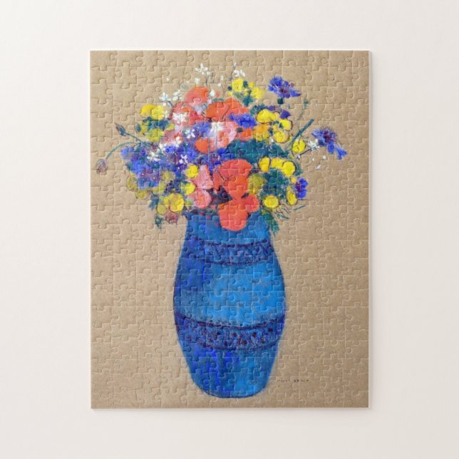 Puzzle Vase de flores, Redon (Vertical)