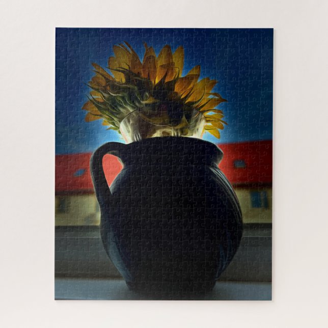 Puzzle Vase de girasol (Vertical)