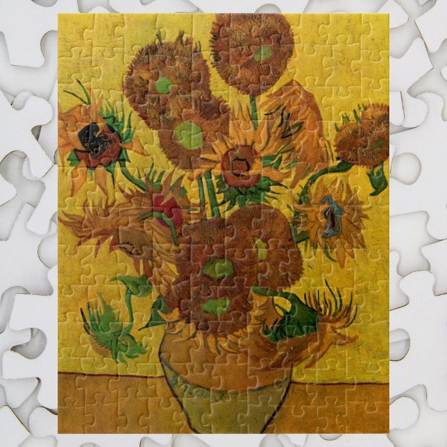 Puzzle Vase de la vida con 15 girasoles Vincent van Gogh (Subido por el creador)