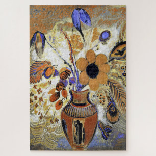Puzzle Vase etrusca con flores, Redon
