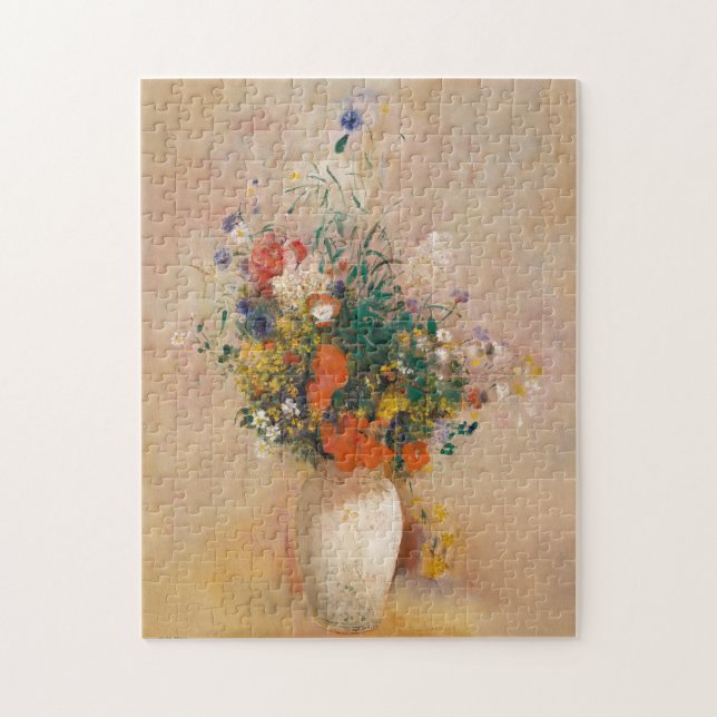 Puzzle Vase of flowers fine art painting met museum (Vertical)
