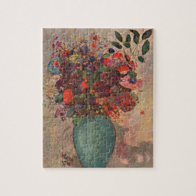 Puzzle Vase turca por Odilon Redon, arte de flores antigu (Vertical)