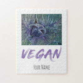 Puzzle Vegan Red Cabbage Vintage