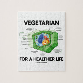 Puzzle Vegetariano por una vida más sana (célula de la