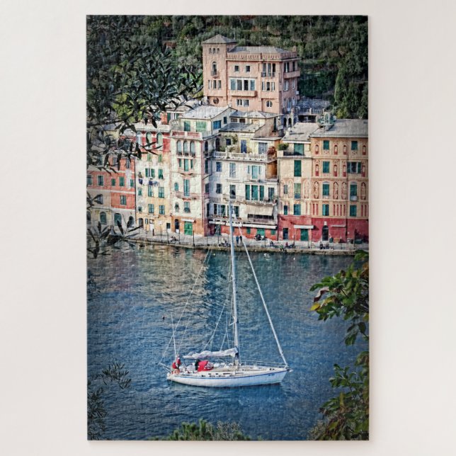 Puzzle Vela de vacaciones a Portofino Italia -20x30-1014  (Vertical)