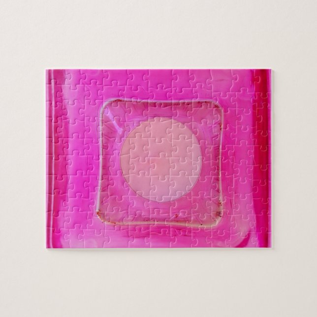 Puzzle Vela, dulce luz de las velas de amor rosado (Horizontal)