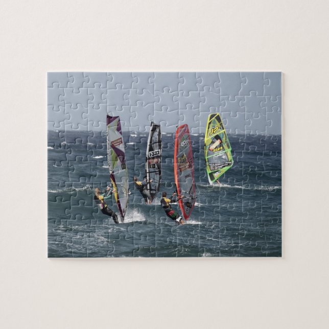 Puzzle Vela en olas del océano Deportes Surf (Horizontal)