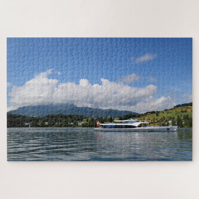 Puzzle Vela Lago Lucerna Suiza - 20x30 - 1014 pc (Horizontal)