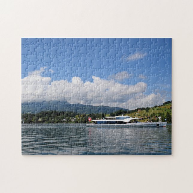 Puzzle Vela Lago Lucerne Suiza - 11x14 - 252 pcs (Horizontal)