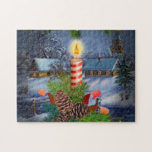 Puzzle velas de navidades