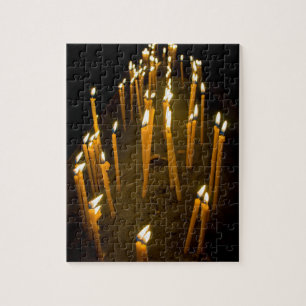 Puzzle Velas encendidas en una iglesia, Armenia