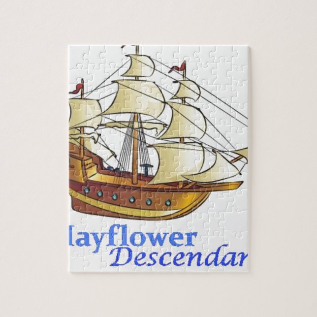 Puzzle Velero del descendiente de Mayflower (Vertical)