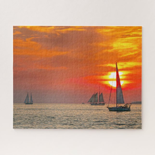 Puzzle Veleros en Key West, Florida, Sunset (Horizontal)