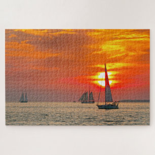 Puzzle Veleros en Key West, Florida, Sunset
